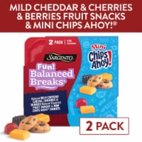 Sargento® Fun! Balanced Breaks® Mild Cheddar Cheese with Cocoa Yogurt Raisins and Mini Chips Ahoy