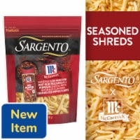 Sargento® McCormick® Mozzarella & Parmesan Shredded Cheeses with Crushed Red Pepper Perspective: Main