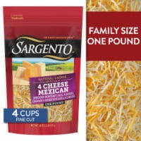 Sargento® Off the Block Fine Cut Shredded 4 Cheese Mexican Cheese