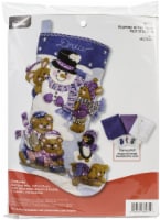 Bucilla Felt Stocking Applique Kit 18  Long-Playing In The Snow