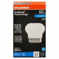 Sylvania TruWave™ 8-Watt (60-Watt) A19 LED Frosted Glass Bulbs - Daylight Perspective: Main