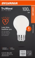 Sylvania TruWave 100W LED A19 Soft White Bulbs Perspective: Main