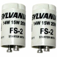 Osram Sylvania 42938 FS-2 Fluorescent Starter, Black - Pack of 2