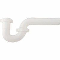Keeney 1-1/2 In. to 1-1/4 In. White Plastic P-Trap with Reducer Washer 400WK
