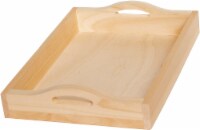 Walnut Hollow Pine Rectangle Serving Tray W/Handles-15 X11 X2.88