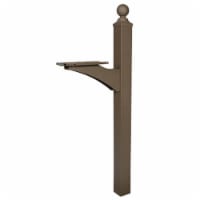 Solar Group LP000BZ0 10.8 x 4.2 in. Landover Decorative Mailbox Cross Arm Post - Bronze