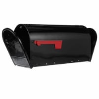 Solar Group 250396 Galvanized Double Door Mailbox, Outback Black