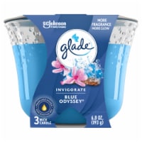 Glade Invigorate Blue Odyssey 3 Wick Scented Candle Perspective: Main
