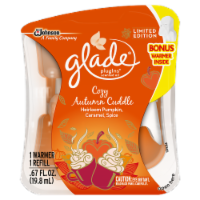 Glade PlugIns Cozy Autumn Cuddle Wamer and Scented Oil Refill Perspective: Main