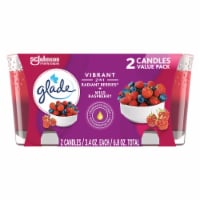 Glade Vibrant 2-In-1 Radiant Berries® + Wild Raspberry Candles