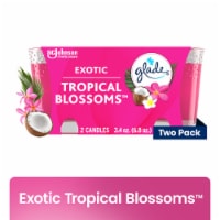 Glade® Candle Jar Air Freshener Tropical Blossoms Infused with Essential Oils Twin Pack