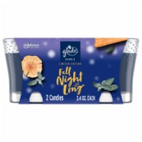 Glade 1 Wick Scented Candle, Fall Night Long, Fragrance Infused with Essential Oils, Pack of 2 Perspective: Main