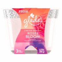 Glade® Rose and Bloom 3-Wick Scented Candle Perspective: Main