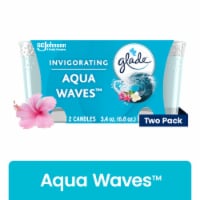 Glade® Candle Jar Air Freshener Aqua Waves Infused with Essential Oils Twin Pack