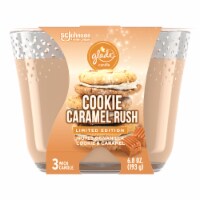 Glade Cookie Caramel Crush 3 Wick Candle Perspective: Main