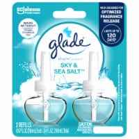 Glade PlugIns Scented Oil 2 Refills, Air Freshener, Sky & Sea Salt, 2 x 0.67 oz Perspective: Main