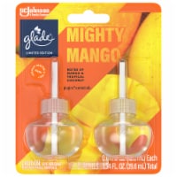 Glade PlugIns Scented Oil Air Freshener, Mighty Mango Limited Edition, 1.34 oz Total, 2 Refills Perspective: Main