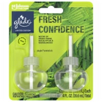 Glade PlugIns Scented Oil Air Freshener, Fresh Confidence Limited Edition, 1.34 oz Total, 2 Refills Perspective: Main