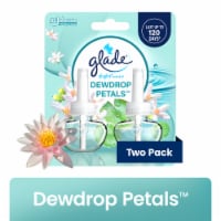 Glade PlugIns Refills Air Freshener, Dewdrop Petals, 1.34 Oz, 2 Count Perspective: Main