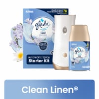 Glade Automatic Spray Starter Kit, Air Freshener, Clean Linen, 6.2 oz Perspective: Main