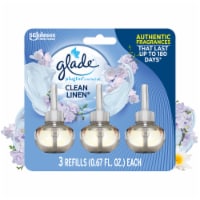 Glade® PlugIns Scented Oil Clean Linen Refills Perspective: Main