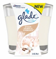 Glade Cream Pure Vanilla Joy Scent Jar Air Freshener Candle 3-1/16 in. H x 3-1/4 in. Dia. 3.4 Perspective: Main