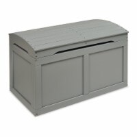 Hardwood Barrel Top Toy Chest - Gray