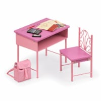 Back-to-School Doll Desk and Chair with Accessories