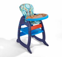 Envee II Baby High Chair with Playtable Conversion  -  Blue/Orange