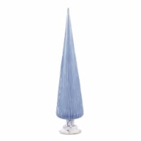 Napa Home & Garden 22 Blue and White LED Lighted Glittered Ice Vein Finial Christmas