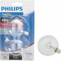 Philips DuraMax 40-Watt Candelabra Base G16.5 Globe Light Bulbs Perspective: Main