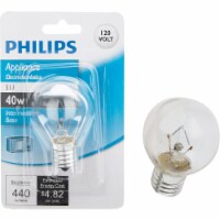 Philips 40W Clear Intermediate S11 Incandescent Appliance Light Bulb  415414