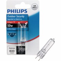 Philips 50W 120V Clear GY8.6 Base T4 Halogen Special Purpose Light Bulb 416313