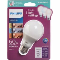 Philips 9.5-Watt (60-Watt) A19 Color Changing LED Light Bulb Perspective: Main