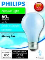 Philips 43-Watt (60-Watt) Medium Base A19 Light Bulbs Perspective: Main