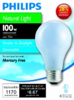 Philips 72-Watt (100-Watt) Medium Base A19 Light Bulbs Perspective: Main