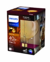 Philips 7.5-Watt G63 Vintage LED Light Bulb Perspective: Main