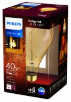 Philips 7.5-Watt (40-Watt) A50 Vintage LED Light Bulb Perspective: Main