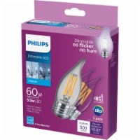Philips 5.5-Watt (60-Watt) Medium Base Bent Tip BA11 LED Light Bulbs Perspective: Main