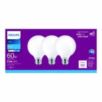 Philips 5.5-Watt (60-Watt) Medium Base Globe G25 LED Light Bulbs Perspective: Main