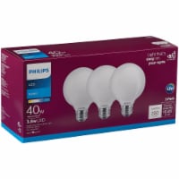 Philips 3.8-Watt (40-Watt) Medium Base Globe G25 LED Light Bulbs Perspective: Main