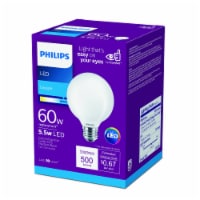 Philips 5.5-Watt (60-Watt) Medium Base Globe G25 LED Light Bulb Perspective: Main