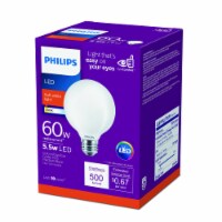Philips 5.5-Watt (60-Watt) Medium Base Globe G25 LED Light Bulb Perspective: Main