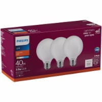 Philips 3.8-Watt (40-Watt) Medium Base Globe G25 LED Light Bulbs Perspective: Main