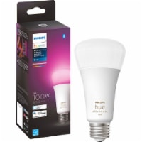 Hue 562982 White and Color Ambiance 100W A21 LED Smart Bulb - Multicolor