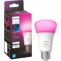 Hue 563254 White and Color Ambiance A19 Bluetooth 75W Smart LED Bulb