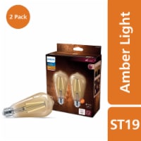 Philips 4.4-Watt (40-Watt) ST19 Vintage LED Dimmable Light Bulb - Amber Light (2000K) Perspective: Main