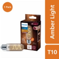 Philips 3.5-Watt (25-Watt) T10 Dimmable Amber LED Light Bulb