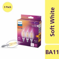 Philips 3.5-Watt (40-Watt) BA11 Candelabra Base Dimmable LED Light Bulbs