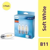Philips 3.3-Watt (40-Watt) BA11 Candelabra Base LED Light Bulbs